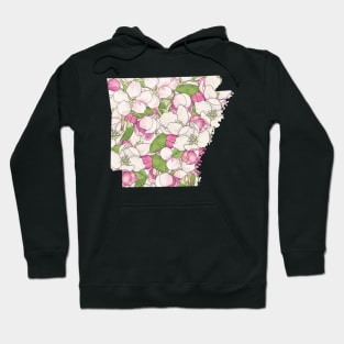 Arkansas in Flowers Hoodie